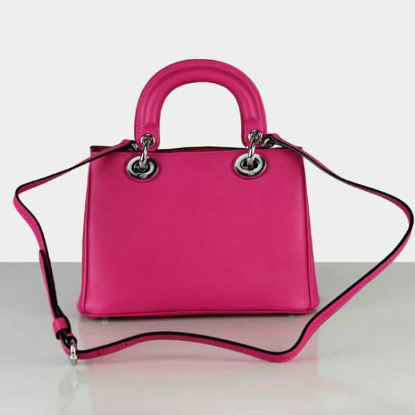 mini dior diorissimo original calfskin leather bag 44375 rosered